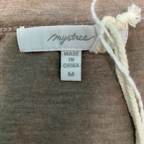 NWT Mystree Long Light Brown Tank Top Size Medium - Picture 3 of 5